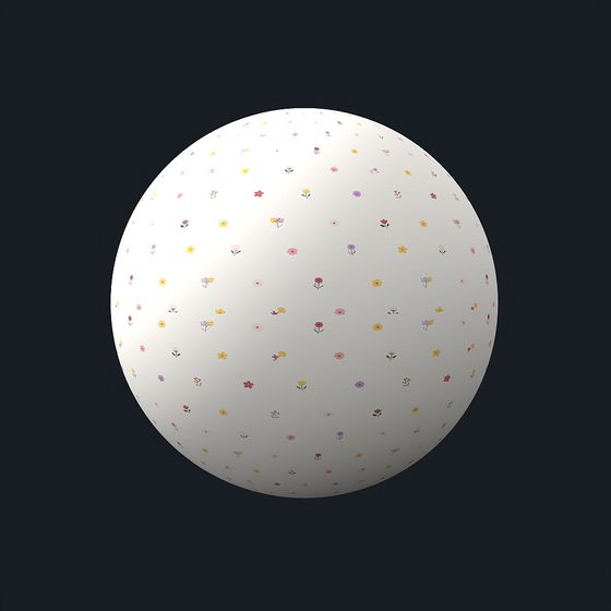 Cartoon 24 Wallpaper 3D Model in Wood Color