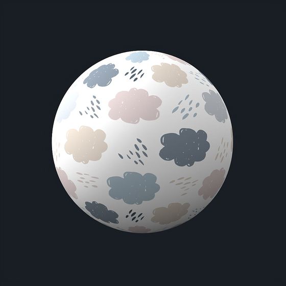 Blue KS Cartoon 30 Wallpaper in PBR Material for Kids' Rooms