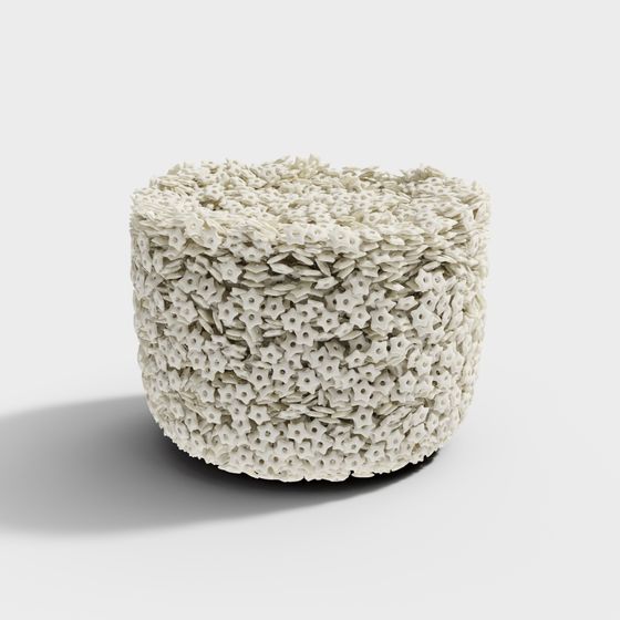 Nebula Round Stool 3D model for Creative Projects