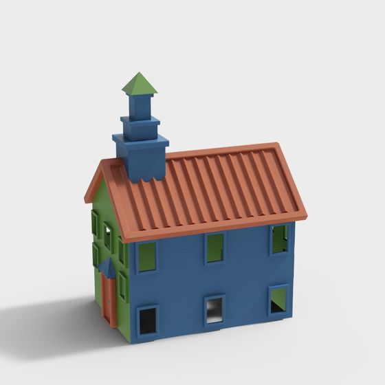 Whimsical Cottage Adventure 3D model