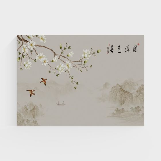 Beautiful Spring Blossoms 3D Model for Creative Projects