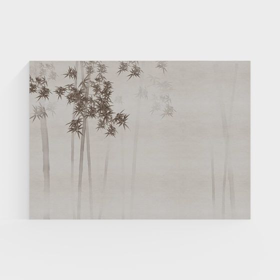 Misty Bamboo Grove 3D model