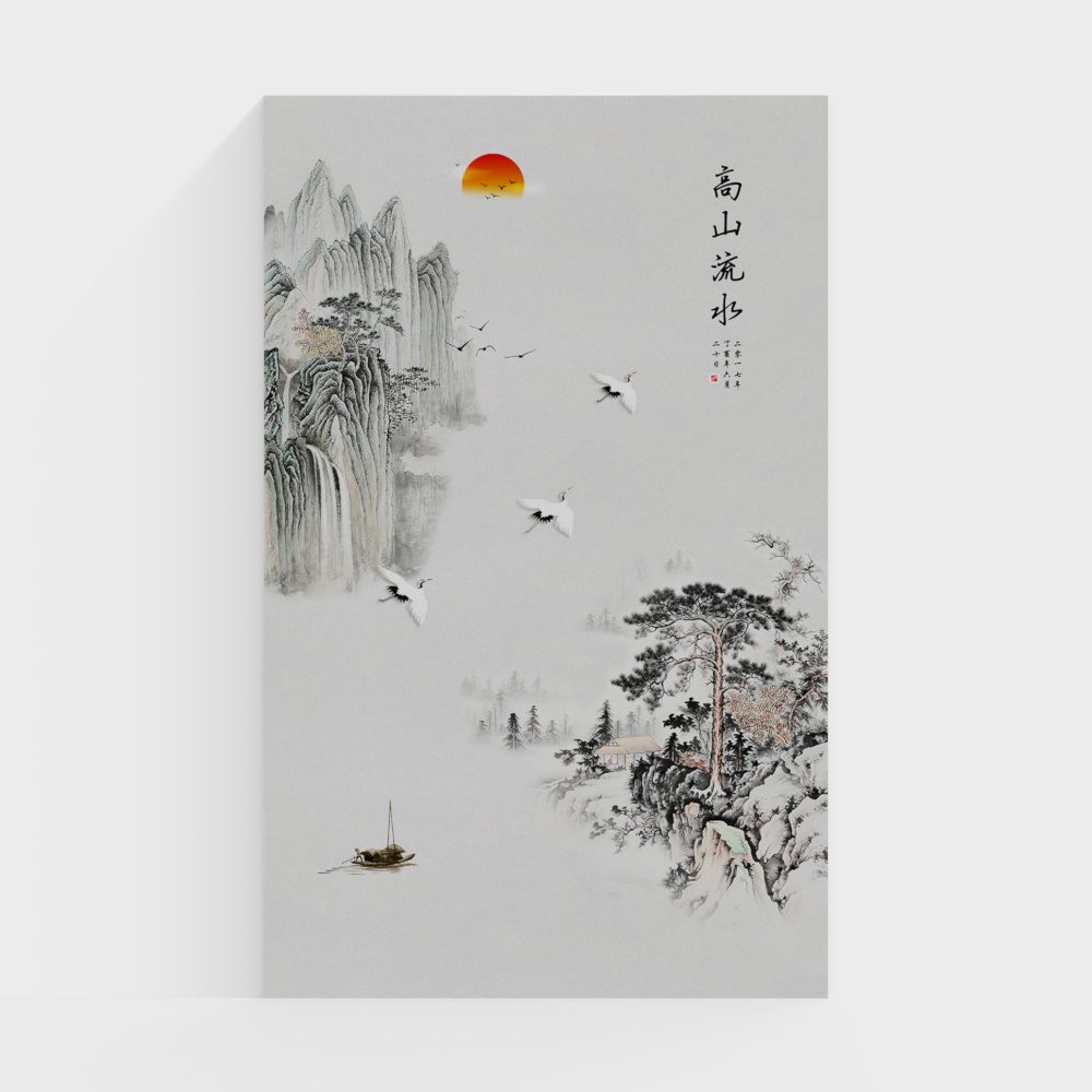 Mountain Stream 3D Model for Tranquil Spaces