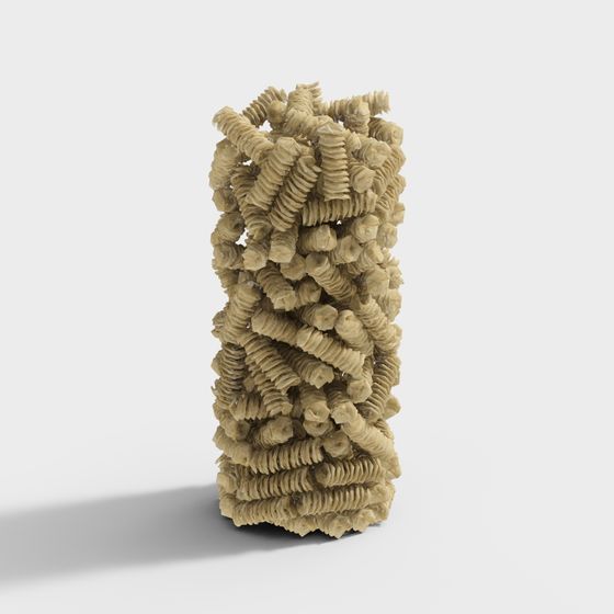 Fusilli Tower 3D model - Unique Digital Art