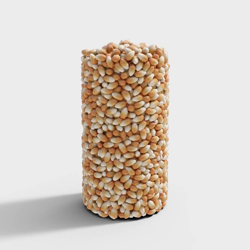 Realistic Low-Poly Corn Heap 3D model