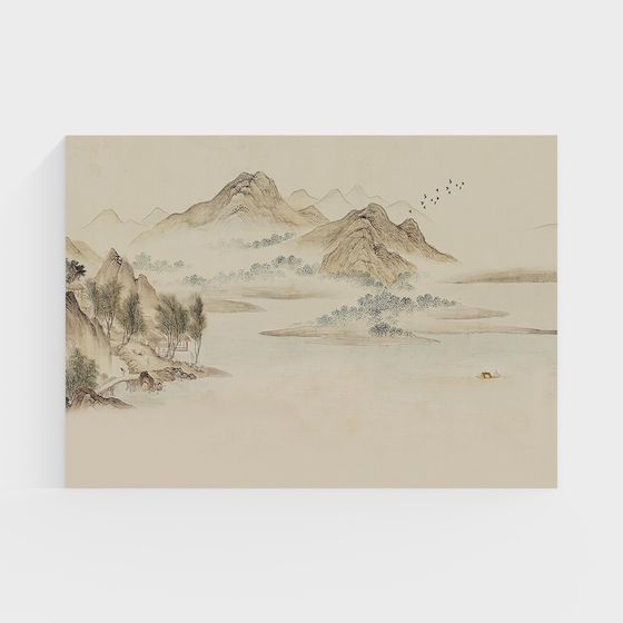Ink Wash Jiangnan 3D model