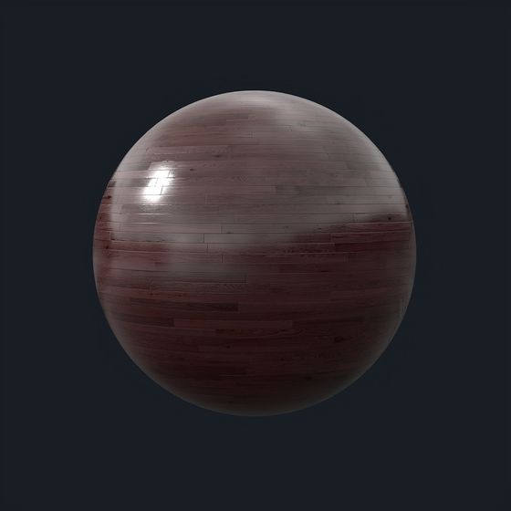 Brown Long Floor Matte 3D Model