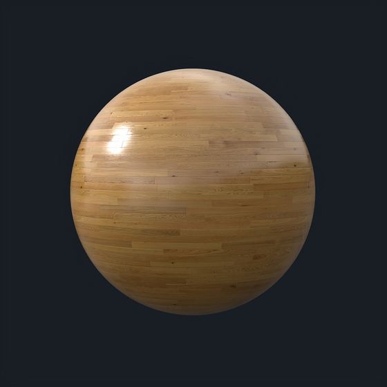 Gray Long Floor Matte 1 3D Model with PBR Material