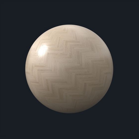 Modern Herringbone Floor 3D Model in Gray