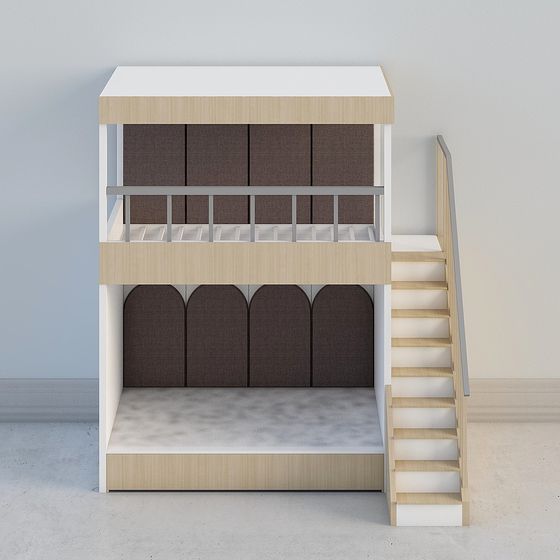 Urban Loft Bunk Bed 3D model