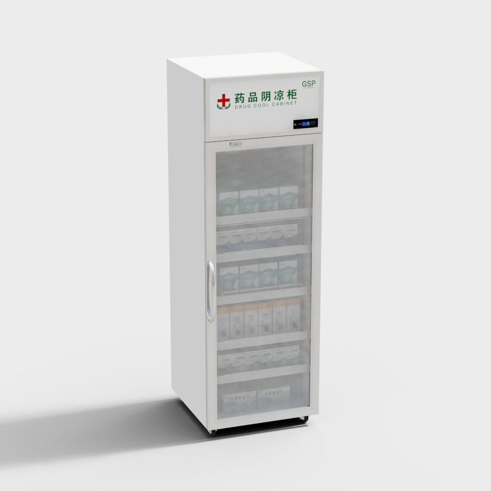 Modern Hospital Medical Shade Cabinet Aluminum Alloy Single Door