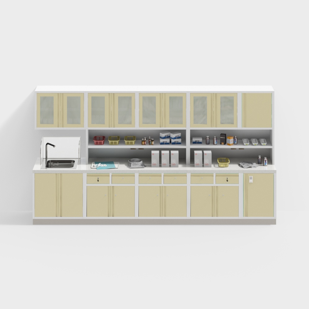 Tavolo operativo nella sala di infusione ospedaliera moderna