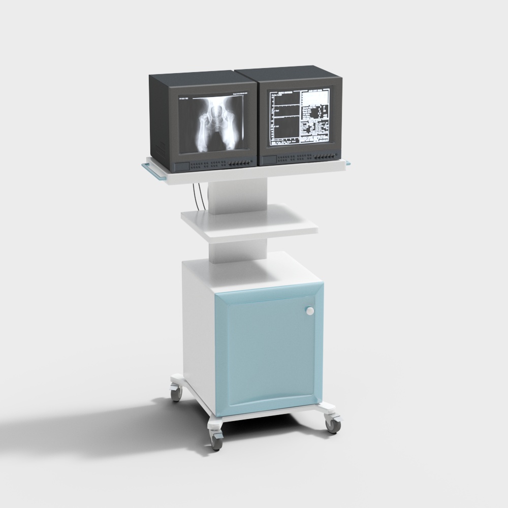 Dispositivo di Monitoraggio Mobile per Simulazione con Doppio Display HD per Uso Medico Moderno