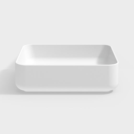 Minimalist Square Storage Box 3D model