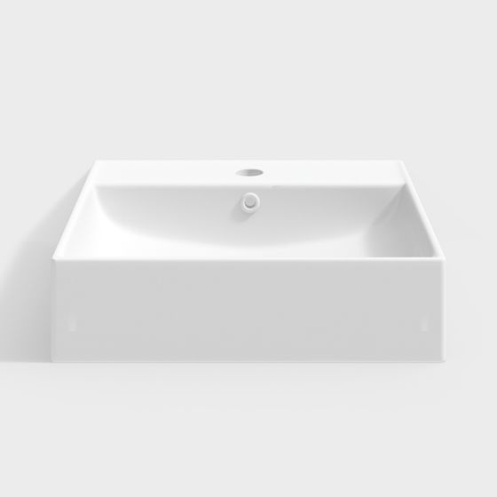 Square Sink 3D Model for Modern Interiors