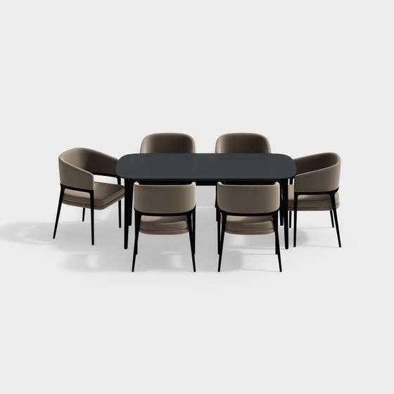 Urban Lounge 3D model for Contemporary Spaces