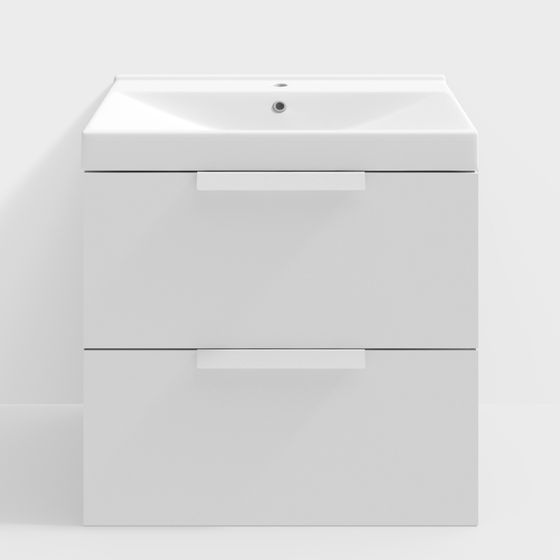 Minimalist Bathroom Cabinet 3D Model