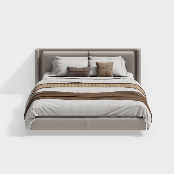 Urban Comfort 3D model Bed for Stylish Spaces