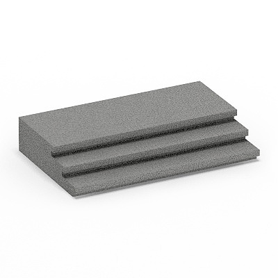 Gray Steps - Front Steps 3D Model for Entryways