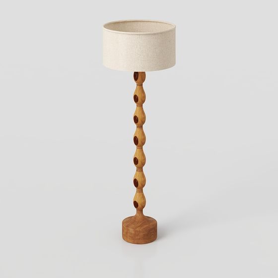 Unique Low-Polygon Floor Lamp 3D model