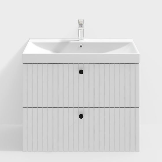 Modern Minimalist Bathroom Cabinet 3D model
