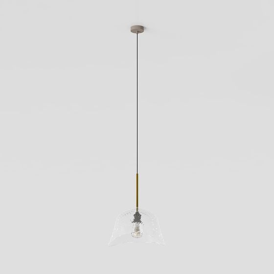 Modern Glass Pendant Lamp 3D model