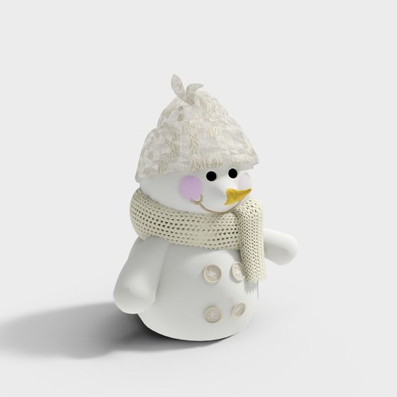 Charming Snowman 3D model for Winter Decor