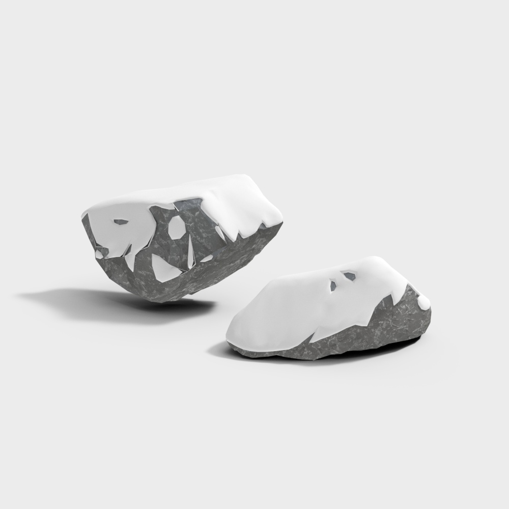 Snowy Landscape Stones