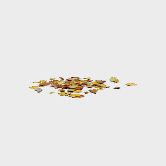 Autumn Leaves Pile 3D model for Creative Projects