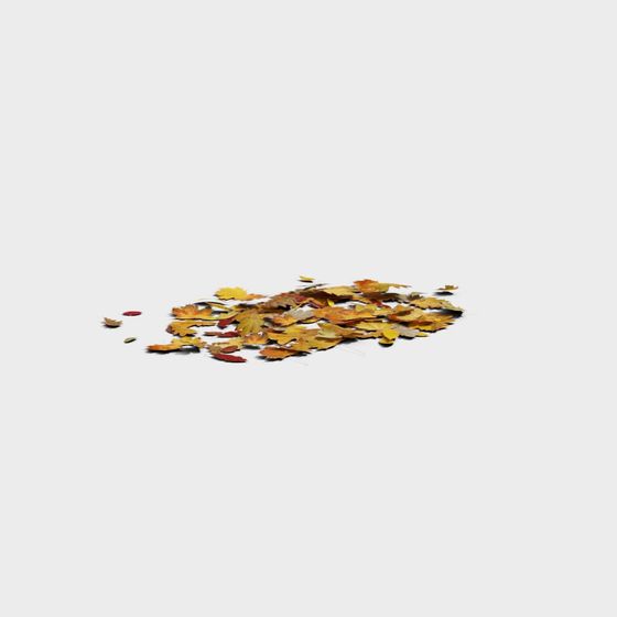 Autumn Leaves Pile 3D model for Creative Projects