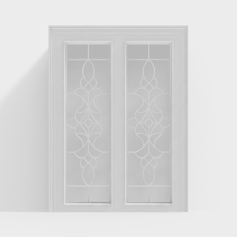 European-Style Wrought Iron Decorative Window