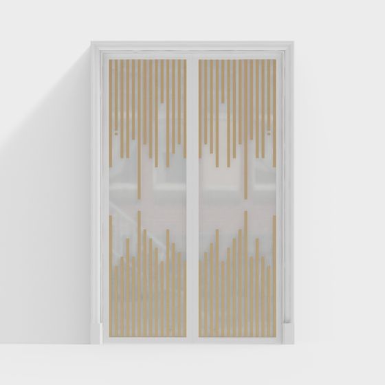 Flowing Light Door 3D model