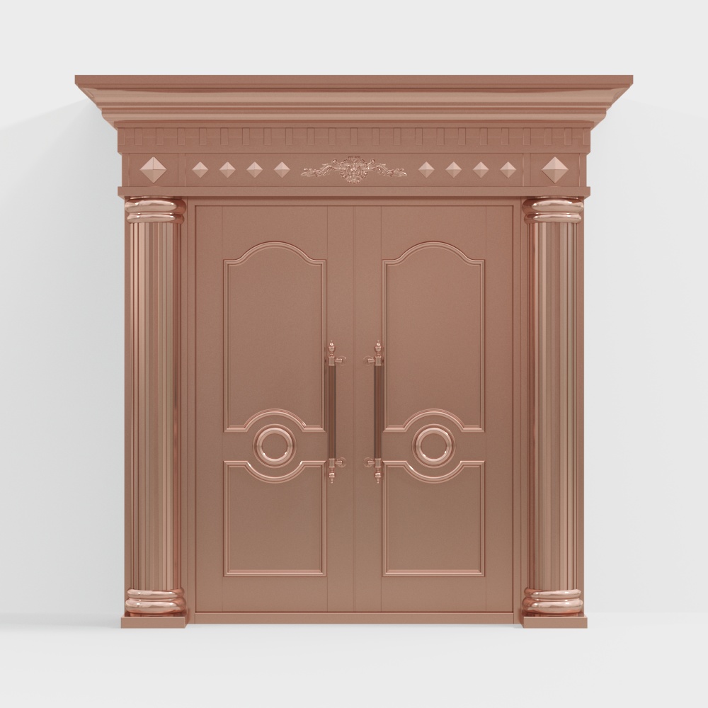 Chinese-style Double Door