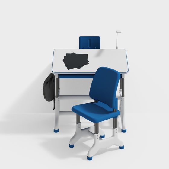 Bàn học trẻ em_ Mẫu Vray 2018 của Nguyễn Minh Khoa 1