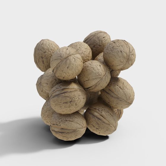 Realistic Walnut Bunch 3D model