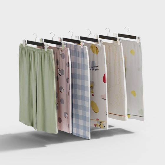 Vibrant Fashion 3D Model Skirts Collection