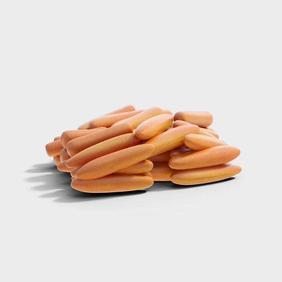 Bread Circle Stack 3D model for Creative Projects