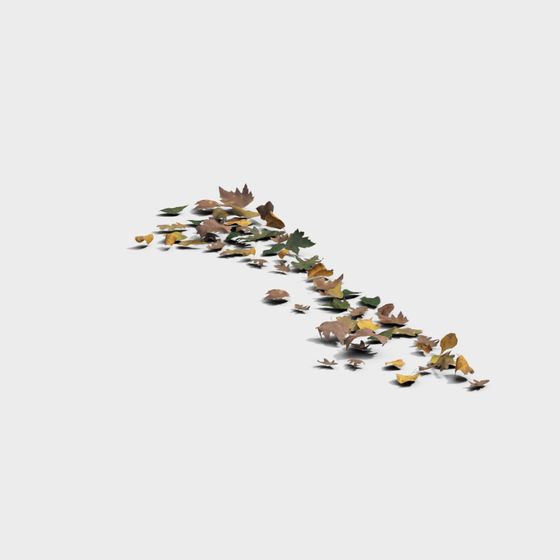 Autumn Leaves Pile 3D model