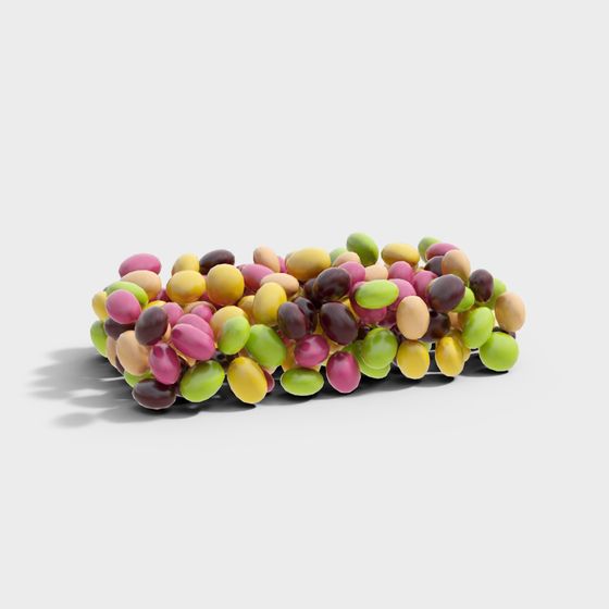 Whimsical Candy Pile 3D model for Creative Projects