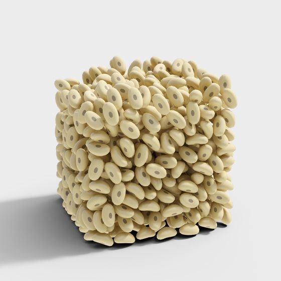 Beehive Cube 3D Model - Modern Low-Poly Design