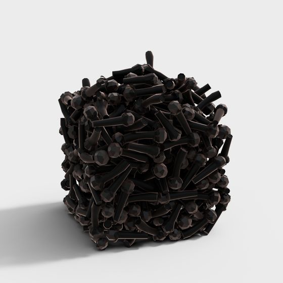 Unique Bolt Cube 3D Model for Innovative Designs