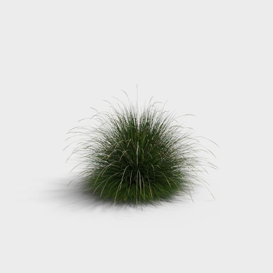 Vibrant Low-Poly Grass Clump 3D model for Creative Projects