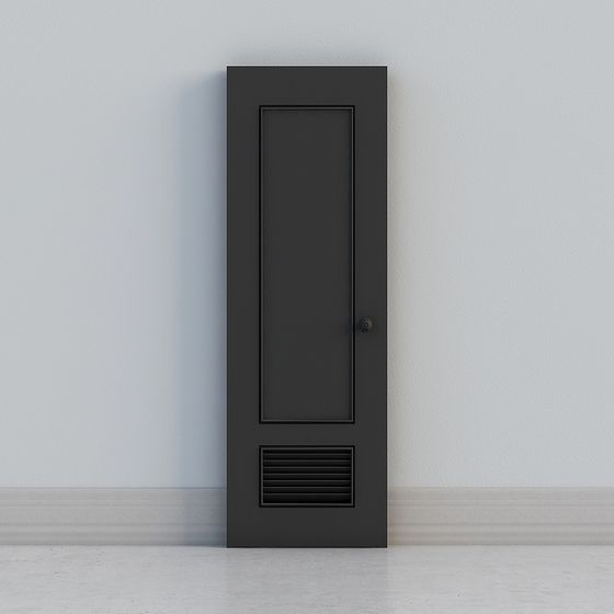 Industrial Style Single Door 3D model