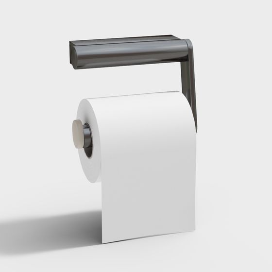 Minimalist Toilet Paper Holder 3D model