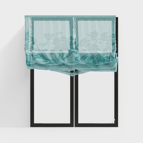 Ethereal Curtain 3D model for Modern Interiors