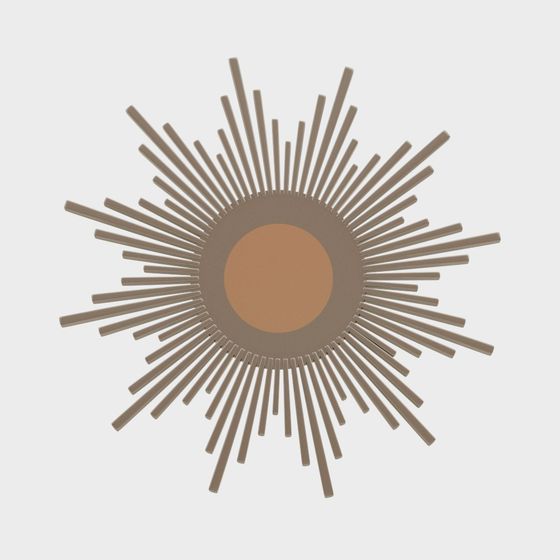 Elegant Low Poly 3D Model with Warm Aesthetics