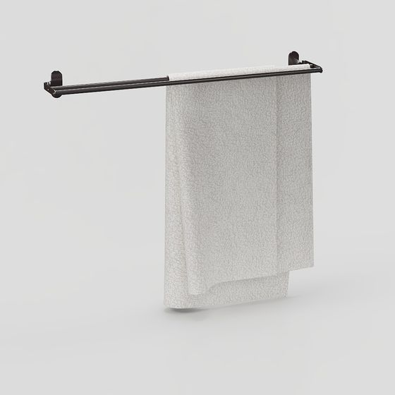 Minimalist Towel Rack 3D model