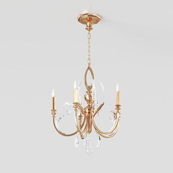 Charming Crystal Chandelier 3D model