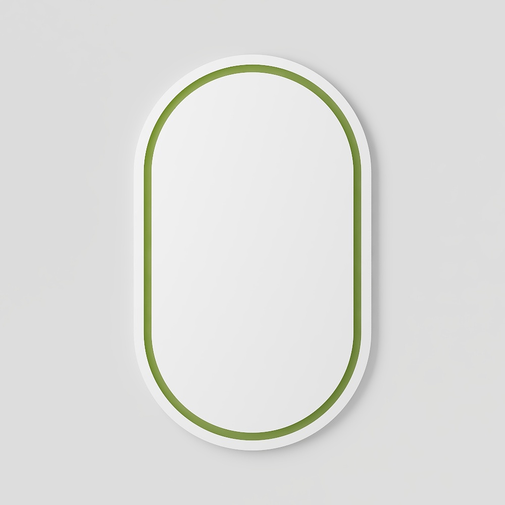 Elegant Oval Mirror Frame 3D model