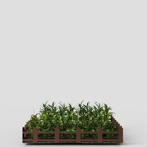Cornfield Fence 3D model